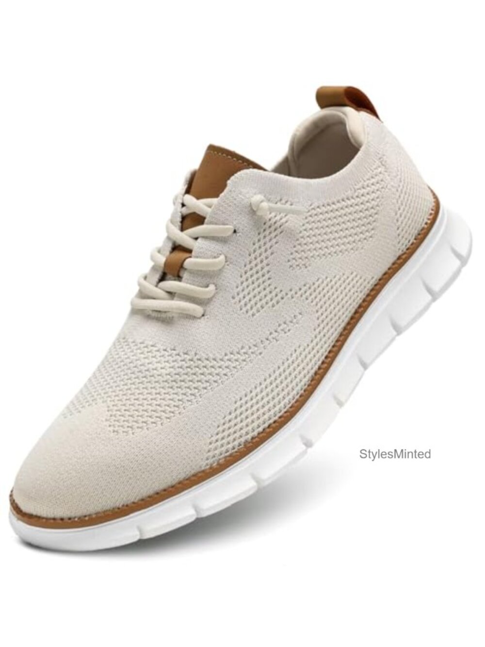 Men's Mesh Oxfords Lightweight Memory Foam Casual Dress Sneakers
